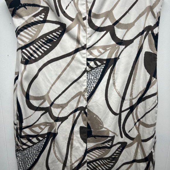 Giorgio Valenti Neutral Floral Party Cocktail Event Wedding Guest Womens Dress M - Picture 8 of 11